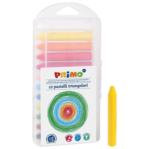 Picture of PRIMO WAX CRAYONS X12 WITH CASE